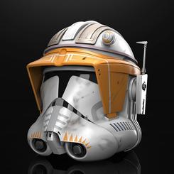 La batalla por la galaxia cobra vida con este impresionante casco electrónico a escala 1:1 del Comandante Cody, directamente inspirado en Star Wars: Episodio III – La Venganza de los Sith. 