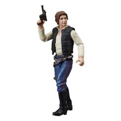 Carisma canalla y espíritu rebelde en formato de bolsillo. Esta figura de Han Solo – Star Wars: Una Nueva Esperanza (The Vintage Collection) mide 9,5cm, incluye accesorio bláster