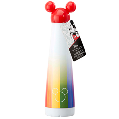 Botella de agua de Mickey Rainbow. Disfruta de tu bebida preferida con la botella de agua más colorida de Mickey Mouse. La taza está realizada en plástico. La botella está realizada en metal