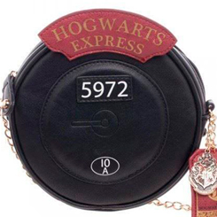 Espectacular bolso de mano oficial de Hogwarts Express Canteen 9 y ¾ basado en la saga de Harry Potter escrito por la autora británica J. K. Rowling. 