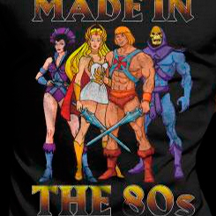 Camiseta con la imagen de He-man y los Masters del Universo Made in the 80's. Revive las aventuras de todo un clásico de la animación con esta camiseta de estilo retro.