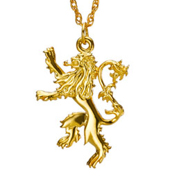 Réplica Oficial del Colgante en forma del emblema de la familia Lannister basado en la serie de Televisión de Juego de Tronos. 