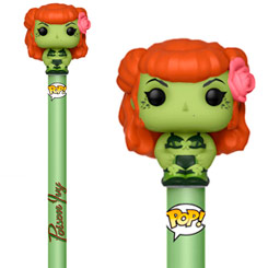 Precioso Bolígrafo Funko Pop de Poison Ivy de la línea DC Comics Bombshells, este precioso bolígrafo tiene una miniatura de tu personaje favorito en la parte superior de un tamaño aproximado de 2 cm.