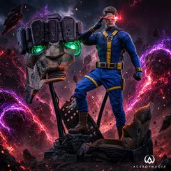 La Figura 1/6 Cyclops (Deluxe Version) Avengers: Doomsday Movie Masterpiece Action sitúa a Scott Summers entre destellos rojos y el azul intenso de su uniforme clásico. Esta figura Hot Toys Cyclops 1/6 traslada a Cyclops al universo de Avengers: Doomsday.