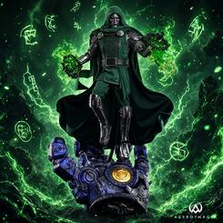 Entre energía verde y metal oscuro, la Figura 1/6 Doctor Doom (Ultimate Version) Avengers: Doomsday Movie Masterpiece Action presenta a Doctor Doom en una figura Hot Toys Doctor Doom Ultimate Version 1/6.