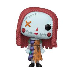 Costura, color y magia burtoniana en estado puro: la Figura POP Disney Pesadilla Antes de Navidad – Sally irradia encanto con su piel azul, el cabello rojo trenzado y el vestido patchwork lleno de puntadas 