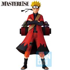 Determinación de héroe en estado puro: Ichibansho Masterlise – Naruto Uzumaki (Naruto Shippuden) llega en 24 cm con la capa roja de bordes negros abierta al viento, el gran pergamino a la espalda y la mirada del Modo Sabio
