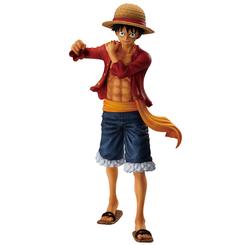 Determinación pirata lista para la vitrina: Ichibansho Monkey D. Luffy – Beyond The Trials presenta al capitán del Sombrero de Paja en pose combativa, con chaleco rojo ondeando, fajín ámbar 