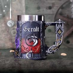 Explora el universo épico de The Witcher con esta impresionante jarra de cerveza, diseñada con el emblemático motivo de The Witcher Trinity. Fabricada con acero inoxidable y resina de alta calidad