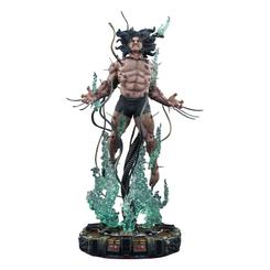 Descubre la impactante figura Wolverine: Weapon X Premium Format™, una obra que captura la brutal transformación del héroe en una verdadera máquina de combate. 