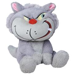La sonrisa torcida y la mirada maliciosa convierten este peluche gato Lucifer Cenicienta Disney en una presencia difícil de ignorar. Su diseño recoge al instante la personalidad traviesa del célebre felino de la película, con una expresión exagerada