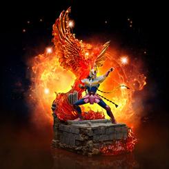 La estatua Phoenix Ikki de la línea Saint Seiya Deluxe Art Scale 1/10 de Iron Studios captura a uno de los personajes más poderosos y complejos de la saga Saint Seiya. Con una altura impresionante de 41 cm