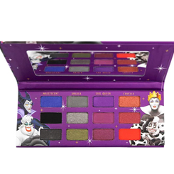 Malvada paleta de sombra de ojos de las Villanas Disney. Ahora puedes estar a la última con esta paleta de 12 sombras de ojos diseñada por Disney Villain.