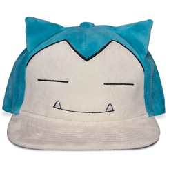 Gorra de Snorlax, basado en la franquicia de Pokemon. Disfruta con esta gorra de este divertido personaje, y revive todas las aventuras de Ash y Pikachu. Gorra de alta calidad realizada en 80% Poliéster - 20% Algodón