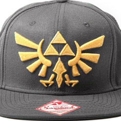 Gorra Oficial de Legend of Zelda basada en el famoso videojuego y realizado en 100% algodón. Revive las aventuras de este videojuego de acción-aventura.