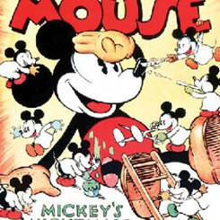 Precioso lienzo realizado en tela sobre un marco de madera del corto La Pesadilla de Mickey de 1932, el lienzo tiene un tamaño aproximado de 60 x 80 cm., decora tu espacio preferido con este espectacular Canvas.