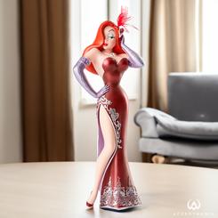 Elegante figura de Jessica Rabbit de la línea Showcase de Walt Disney basada en el clásico ¿Quién engañó a Roger Rabbit? "Who Framed Roger Rabbit" (1988). En esta impresionante figura de Alta Costura