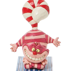 Simpática figura del Gato Cheshire con la cola como un Candy Cane basado en el clásico de Alicia en el País de las Maravillas de Walt Disney. Con esta figura de cerca de 12 cm., de altura