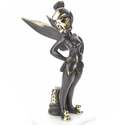 Espectacular figura oficial de Campanilla (Tinker Bell), esta preciosa figura ha sido creada por el escultor italiano A. Gianelli, esta obra de arte se ha realizado en alabastro