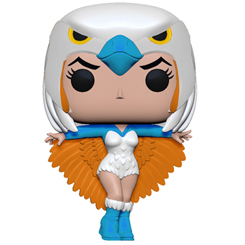 Figura de la Hechicera realizada en vinilo perteneciente a la línea Pop! de Funko. La figura tiene una altura aproximada de 10 cm., y está basada en la serie de TV He-Man y los Masters del Universo.