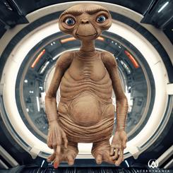 Directamente de la icónica película "E.T. El Extraterrestre" de 1982, llega esta espectacular réplica a tamaño real de E.T. Con una altura aproximada de 91 cm, esta edición limitada es una auténtica obra de arte 