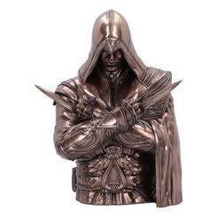 Muestre tu aprecio inquebrantable por el intrépido asaltante vikingo Eivor con la caja de busto de Assassin's Creed Valhalla con licencia oficial. Visto con su armadura reconocible, Eivor sostiene su hacha de fideicomisario entre sus manos