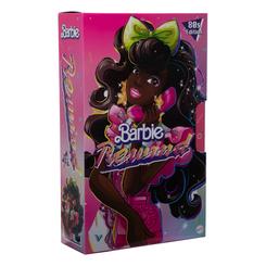 Muñeca Barbie original de Mattel de la colección "Barbie Rewind". Se entrega con peana (la muñeca no se sostiene por sí sola), certificado de autenticidad y otros accesorios en una caja con ventana 