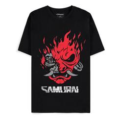 Déjate envolver por el aura urbana y futurista con la camiseta Samurai Bandmerch de Cyberpunk 2077. Esta camiseta, con licencia oficial, es mucho más que una prenda de vestir: es una declaración de estilo 