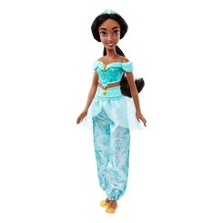 La magia de Disney cobra vida con la muñeca de la princesa Jasmine, inspirada en la valiente y generosa heroína de "Aladdín". Con una altura de 29 cm, esta muñeca de moda articulada deslumbra con un conjunto brillante