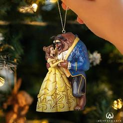 Adorno para el árbol de Navidad de Bella y Bestia de Walt Disney titulada Beauty & The Beast, el artista Jim Shore ha elaborado esta figura de Navidad con unos 10 cm., de altura 