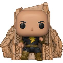 Trono, mirada desafiante y energía eléctrica contenida: la “Figura POP DC Comics Black Adam – Black Adam on Throne” condensa la presencia del antihéroe en un formato de vinilo de 9 cm que impone incluso en estantes pequeños. 