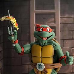 Prepárate para experimentar la emoción en su máxima expresión con la figura de Raphael a escala 1/4 de las Tortugas Ninja. Esta increíble obra de arte articulada te transportará directamente al mundo de las aventuras