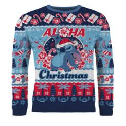 Aloha navideño con espíritu Disney en cada punto. El Lilo & Stitch Suéter navideño Stitch Aloha Christmas llega con licencia oficial para que la magia sea auténtica desde el primer uso