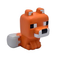 ¿Necesitas un objeto que te ayude a combatir el estrés mientras disfrutas de tu juego favorito? ¡Tenemos la solución perfecta para ti! Presentamos la figura anti-estrés oficialmente licenciada de Minecraft Mega Squishme Series 3 Fox de 15 cm.