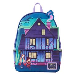 La mochila Loungefly “Sanderson Sisters House” de Hocus Pocus combina el estilo oscuro de las tres brujas con una calidad premium que destaca en cada detalle. Fabricada en cuero vegano (poliuretano)