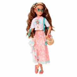 La Fashion Doll Vaiana Moana Disney ily 4Ever (25?cm) trae toda la magia de Motunui a tu colección con su estilizado look veraniego: top anudado “Moana Surf Shop”, falda asimétrica de vuelo