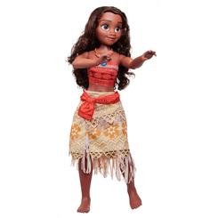 La valentía oceánica se convierte en realidad en tu hogar con la espectacular muñeca de Vaiana de Disney de 80 cm fabricada por Jakks Pacific, que reproduce con gran fidelidad cada rasgo de la intrépida navegante polinesia