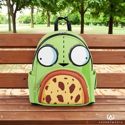 ¿Eres un verdadero fanático de Invader Zim y Gir? ¡Entonces, esta mochila Mini Invader Zim Gir Pizza de Nickelodeon by Loungefly es la elección perfecta para ti! Con licencia oficial y elaborada con materiales de alta calidad