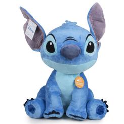 Este peluche oficial de Disney inspirado en Stitch combina suavidad y ternura en un tamaño imponente de 60 centímetros, perfecto para abrazos y decoraciones llenas de color azul vibrante.
