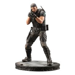 Descubre la figura de colección de Chris Redfield, el legendario personaje principal de la icónica serie de videojuegos y películas de terror de supervivencia, Resident Evil. Esta estatua de PVC es el complemento perfecto para cualquier fan 