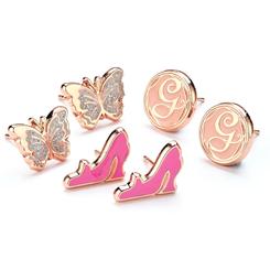 El Set de pendientes Glinda de Wicked captura la esencia de la elegancia y el encanto de Glinda, la bruja buena. Este irresistible conjunto incluye pendientes en forma de mariposa