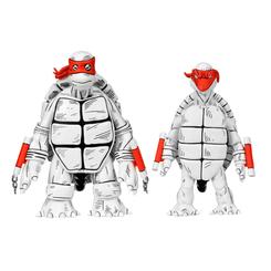 Celebra 40 años de poder tortuga con el increíble set de figuras de acción "Teenage Mutant Ninja Turtles (Mirage Comics)" en blanco y negro! Este pack de 2 figuras de 18 cm (7 pulgadas) de NECA 