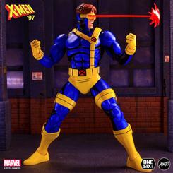 Descubre la impresionante figura de Cyclops de "X-Men: The Animated Series", a escala 1/6 y con una altura aproximada de 30 cm. Esta figura destaca por su fidelidad al personaje icónico, capturando todos los detalles esenciales 