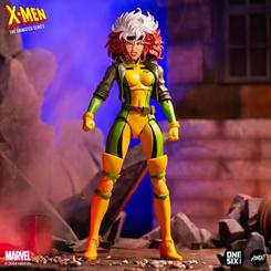 Descubre la impresionante figura de Rogue de "X-Men: The Animated Series" a escala 1/6, con un tamaño aproximado de 30 cm. Meticulosamente diseñada, esta figura captura la esencia del personaje