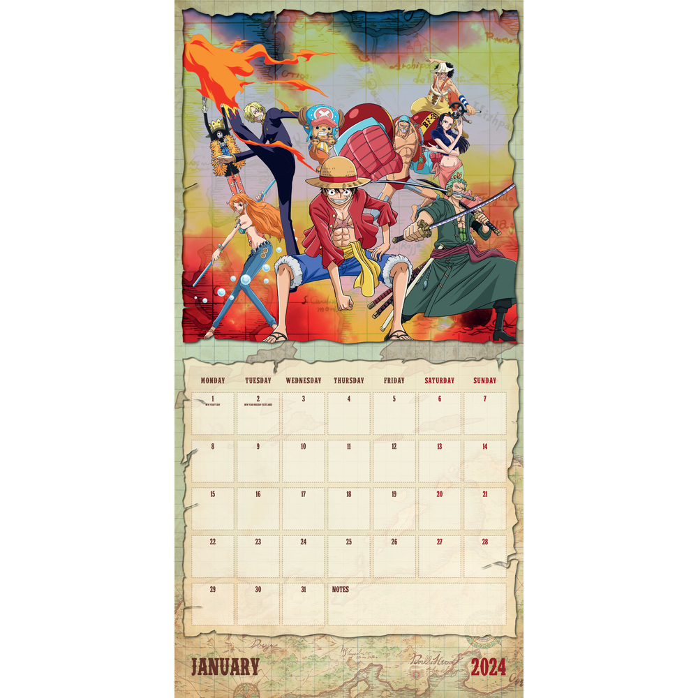Calendário 2024 One Piece Anime