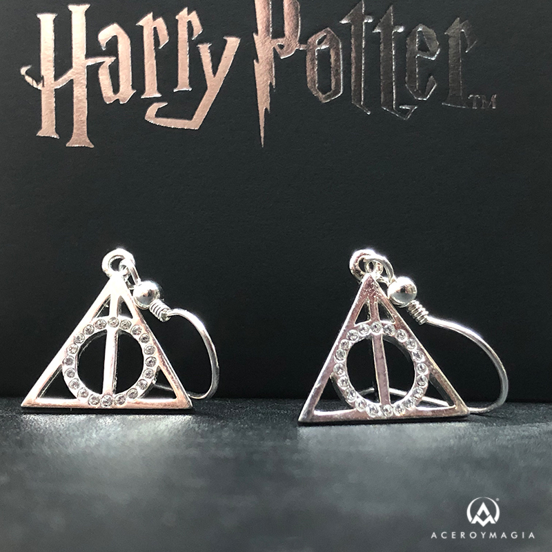 Pendientes en plata y cristales Swarovski Giratiempos Harry Potter