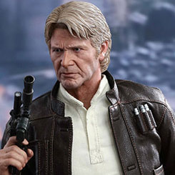 Detallada figura Edición Limitada de Han Solo Movie Masterpiece, figura creada por la firma Hot Toys basándose en la popular saga de George Lucas “Star Wars”,