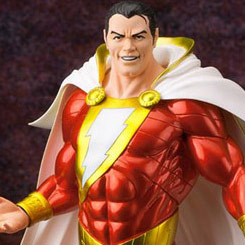 Figura de Shazam (Solomon, Hercules, Atlas, Zeus, Achiles y Mercury) de la serie ArtFX+, original de “DC Comics”, esta figura ha sido creada por Kotobukiya y realizada en vinilo con aproximadamente 20 cm.