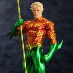 Figura de Aquaman de la serie ArtFX+, original de “DC Comics”, esta figura ha sido creada por Kotobukiya.