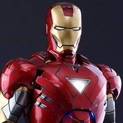 Espectacular figura Movie Masterpiece Edición Limitada de Iron Man Mark VI basado en la película Los Vengadores interpretado por Robert Downey Jr